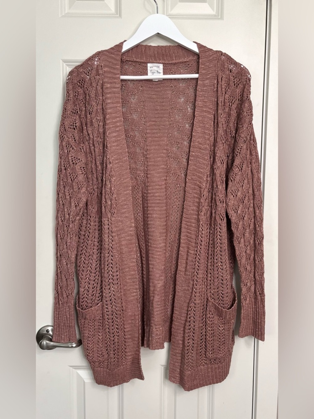 Hippie Rose Open Knit Cardigan NWOT